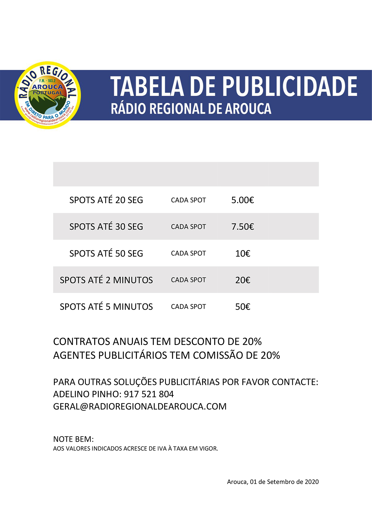 TABELA PUB AGOSTO2020